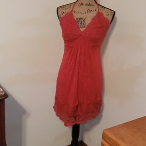 Sun dress, orange.